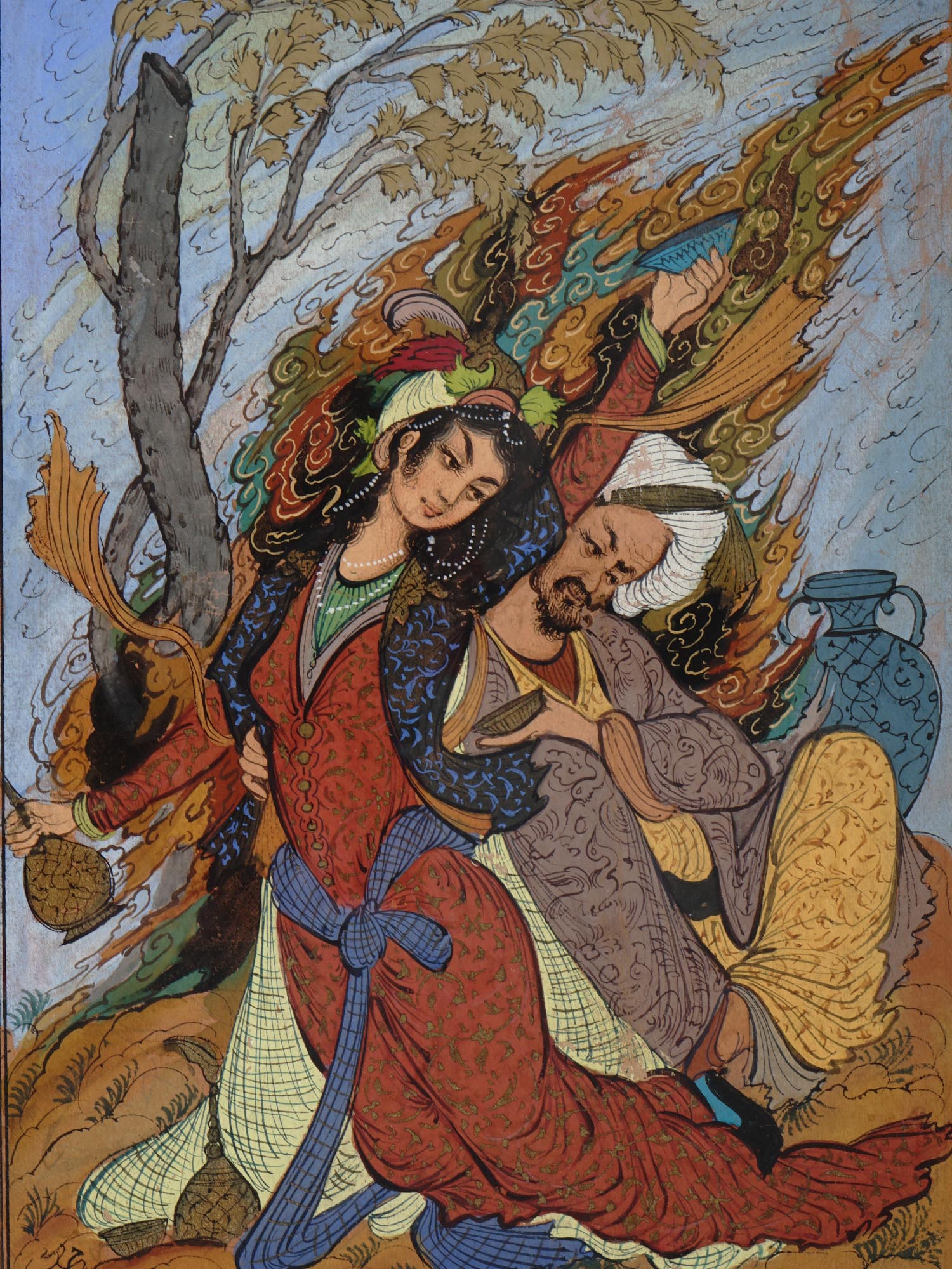 ILLUSTRATION PAINTING TO RUBAIYAT OF OMAR KHAYYAM PIC-1